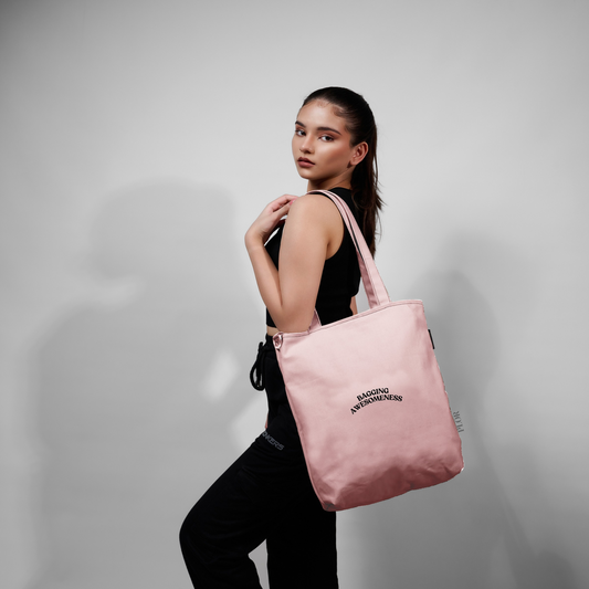 Dusky Pink College Tote Bag