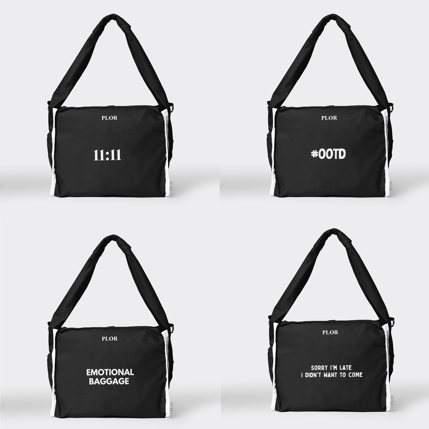 Black Shoulder Tote Bag