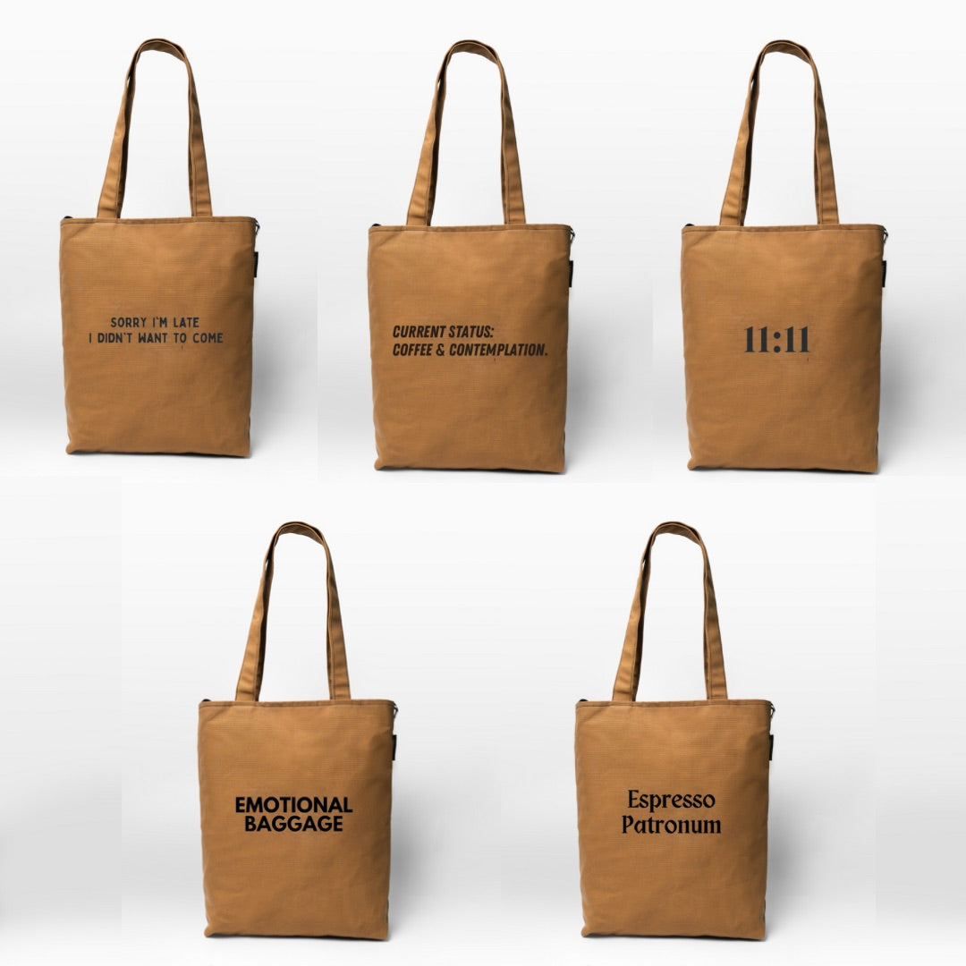 Brown College Tote Bag