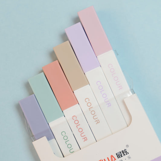 Colour Pastel Highlighters (Set of 6)