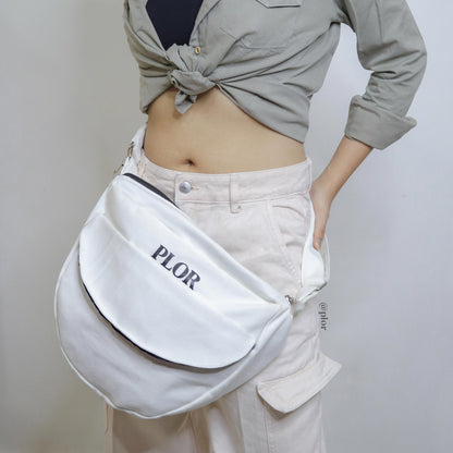 Crossbody White bag | Adjustable Strap