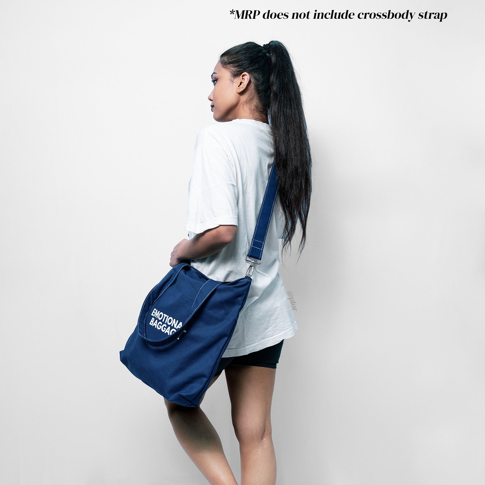 Blue College Tote Bag Emotional Baggage - PLOR